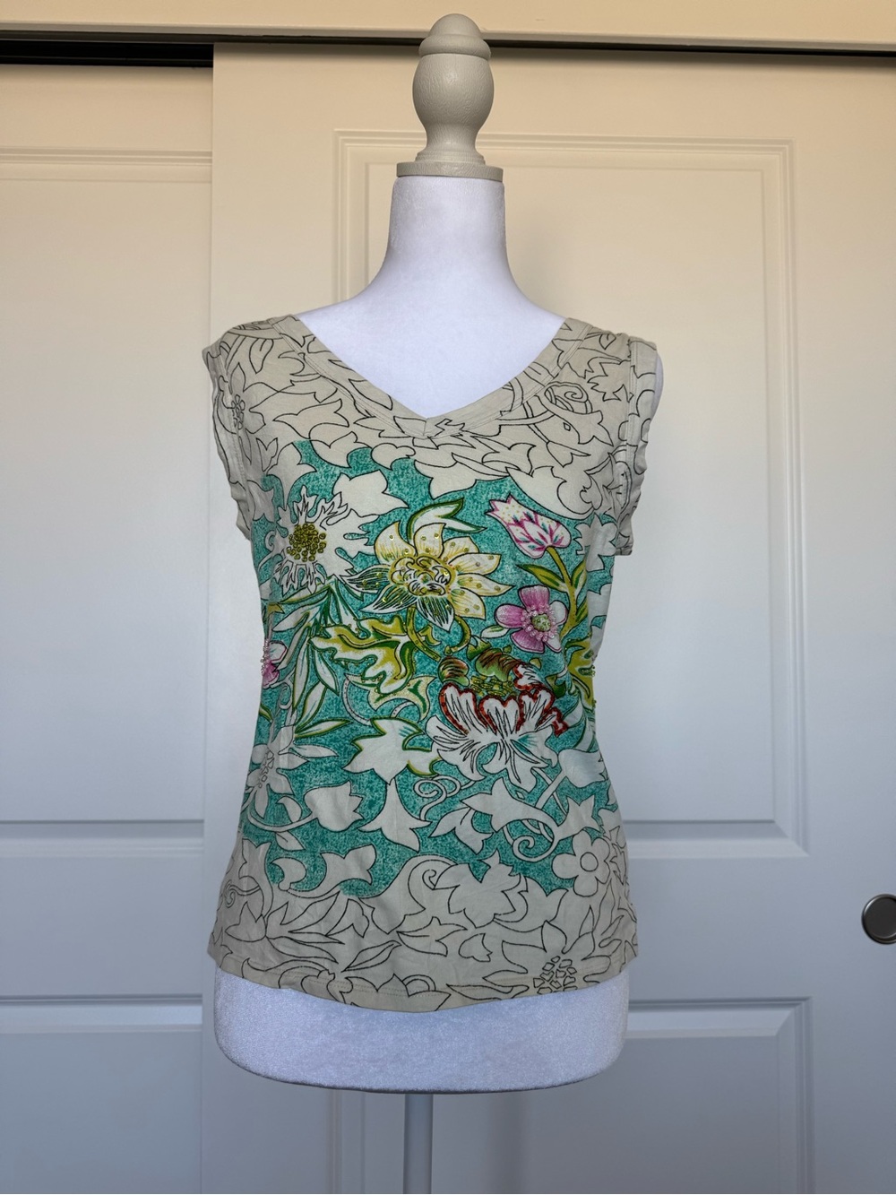 Vintage beaded Derhy shirt